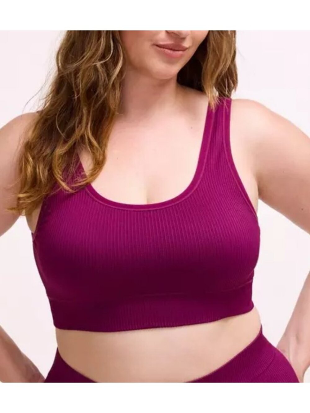 NWT TORRID Lightly Lined Scoop Bralette Burgundy Maroon Red Size 3 / 3X